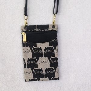 Danny K‎ Becky Cat Meowser Upholstered Crossbody Bag